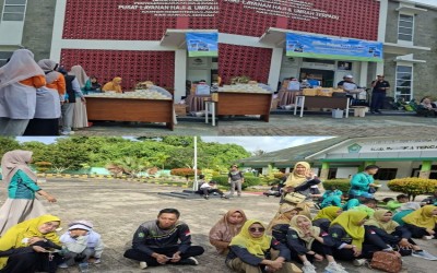 MTsN 1 Bangka Tengah Ikuti Jalan Santai Kerukunan dalam Rangka HAB Kementerian Agama di kantor Kementerian Agama Kabupaten Bangka Tengah